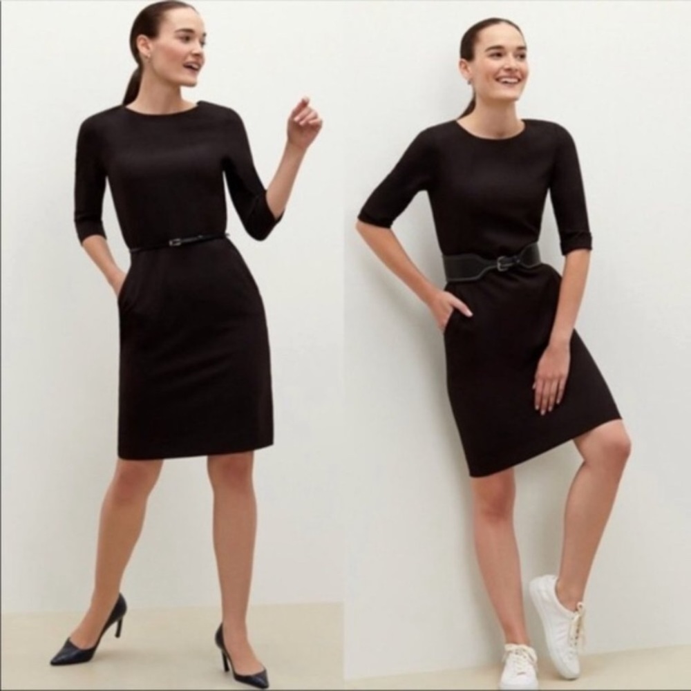 MM Lafleur Etsuko Dress 3/4 Sleeve Sheath Dress - Size 4